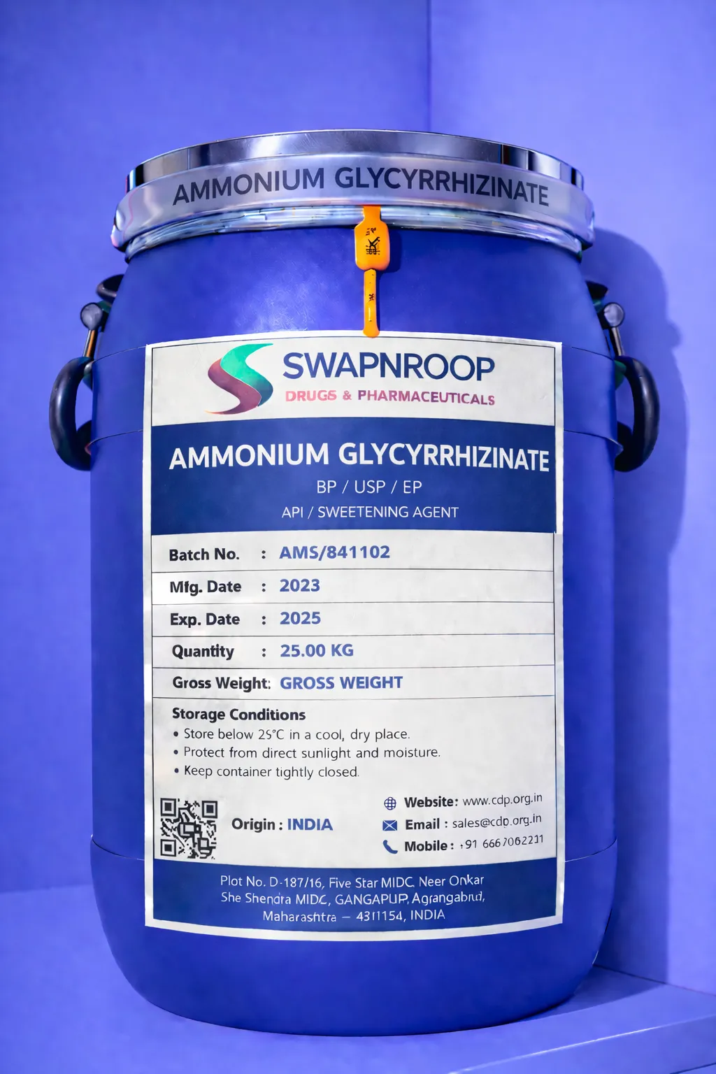 Ammonium Glycyrrhizinate API